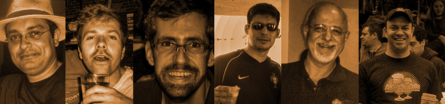 Montagem com fotos dos Lamas
